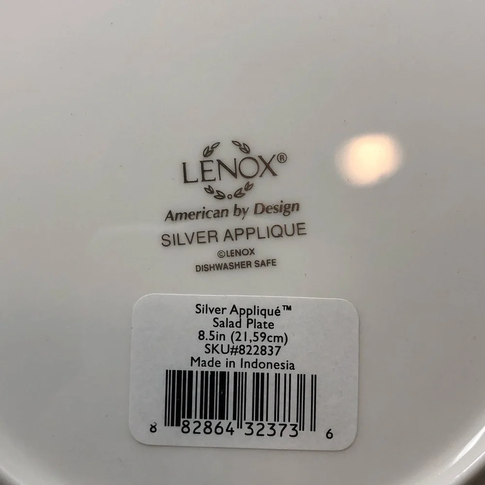 NEW LENOX 5 Piece Place Setting Silver Appliqué